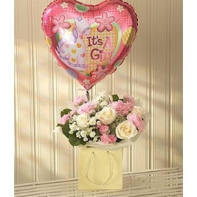 Pink Lullaby Balloon Gift Set