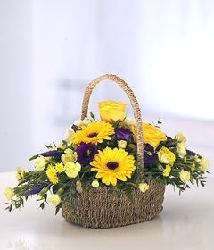 Yellows & Purples Basket